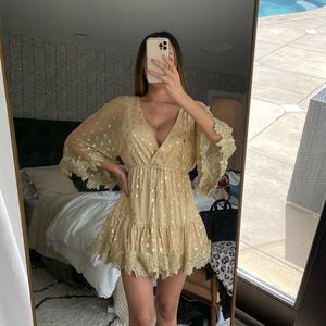 Gold Mini Dress